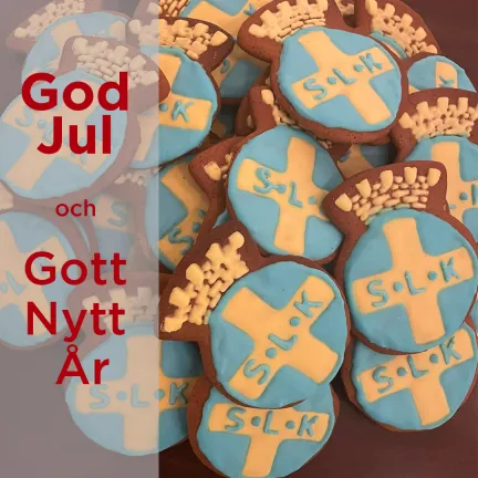 Pepparkakor med SLKs logga 