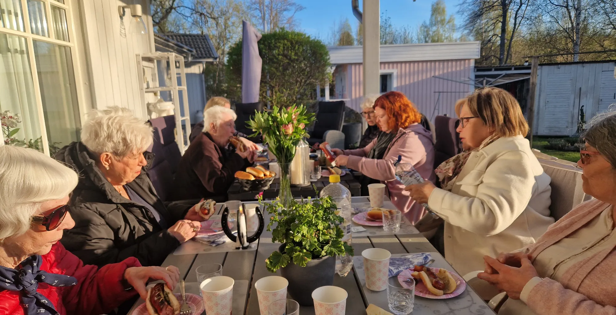 Grillning i vårsolen
