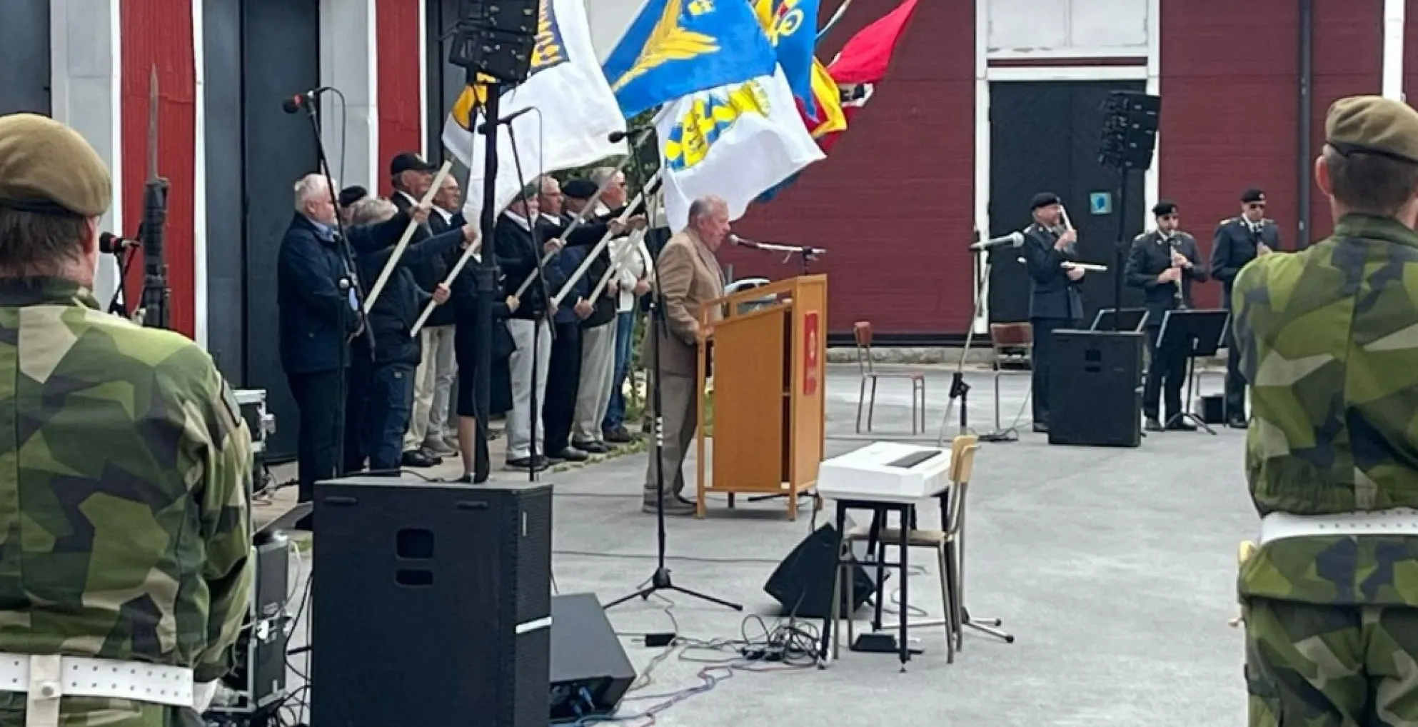 Nationaldagsfirande på Gotlands försvarsmuseum